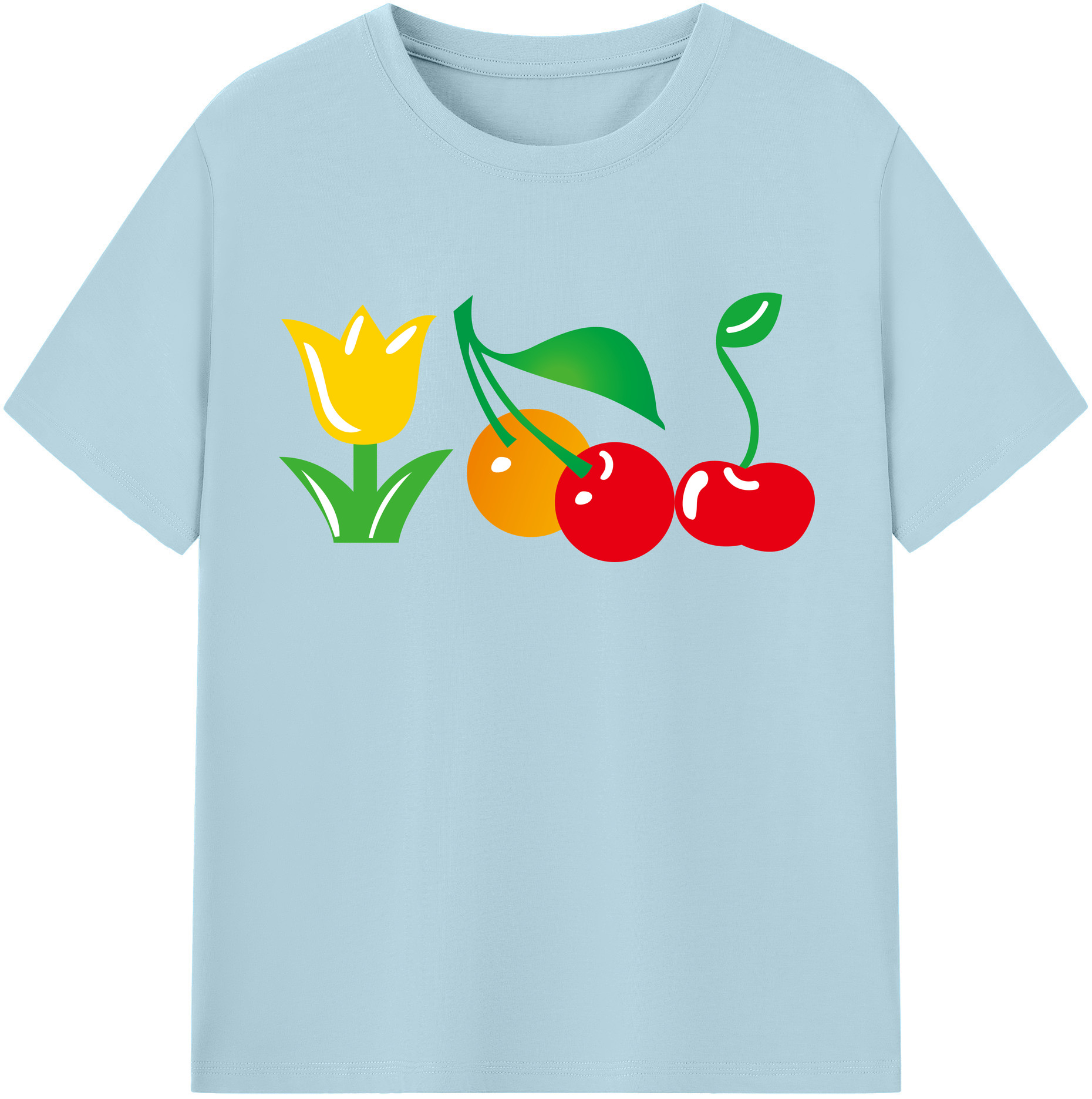 （画像用） Hello Kitty ハローキティ 綿100％半袖Tシャツ（フロントプリント）